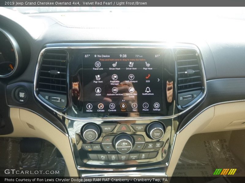 Velvet Red Pearl / Light Frost/Brown 2019 Jeep Grand Cherokee Overland 4x4