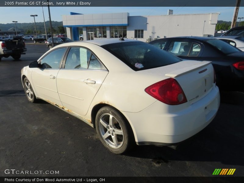 Ivory White / Ebony 2005 Pontiac G6 GT Sedan