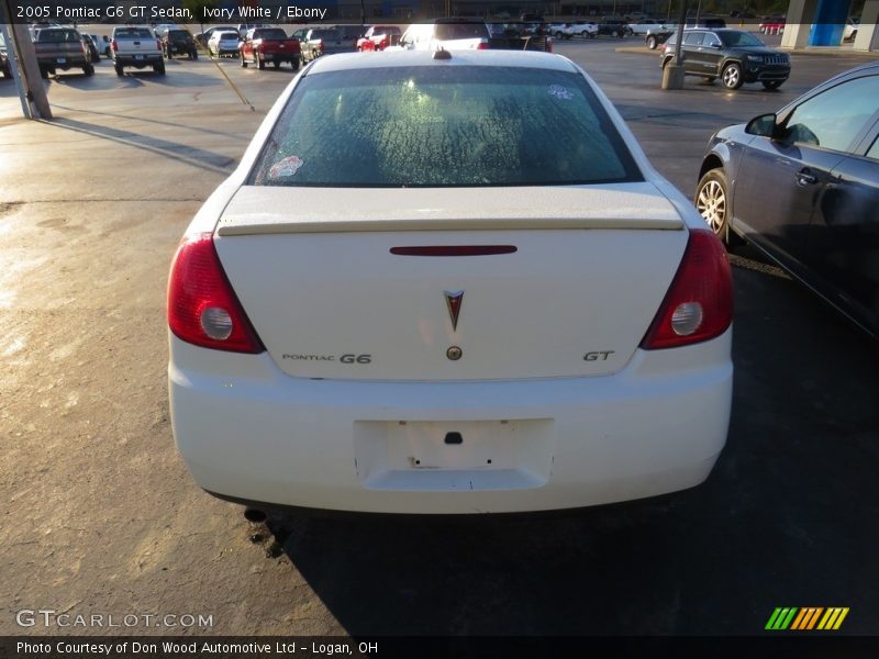 Ivory White / Ebony 2005 Pontiac G6 GT Sedan