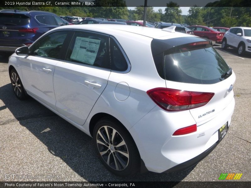 Ceramic White / Black 2019 Hyundai Elantra GT