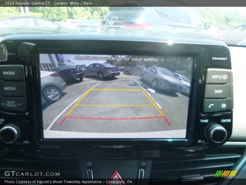 Ceramic White / Black 2019 Hyundai Elantra GT