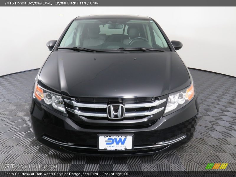 Crystal Black Pearl / Gray 2016 Honda Odyssey EX-L