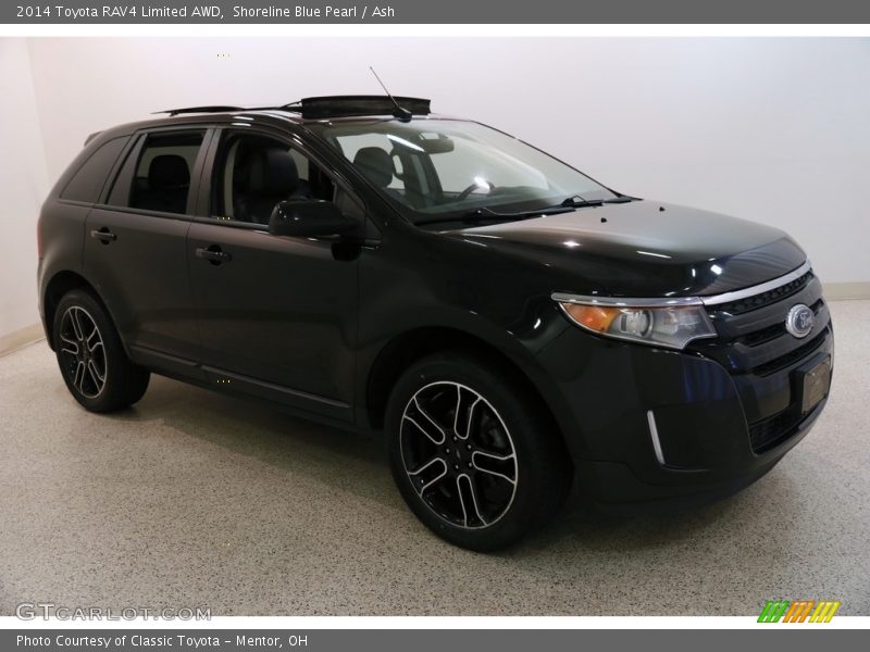 Shoreline Blue Pearl / Ash 2014 Toyota RAV4 Limited AWD