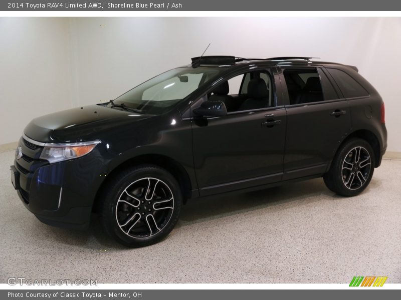 Shoreline Blue Pearl / Ash 2014 Toyota RAV4 Limited AWD