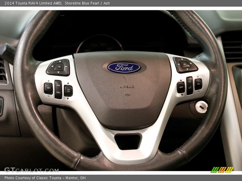 Shoreline Blue Pearl / Ash 2014 Toyota RAV4 Limited AWD