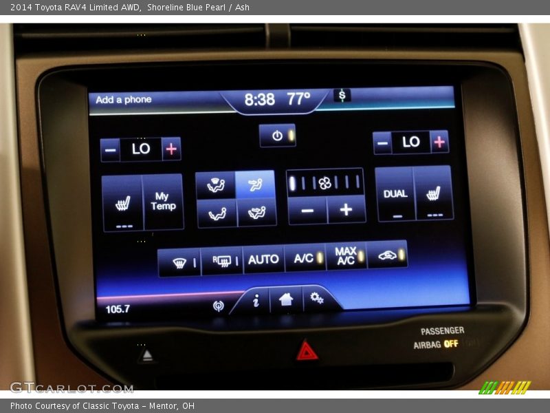 Shoreline Blue Pearl / Ash 2014 Toyota RAV4 Limited AWD