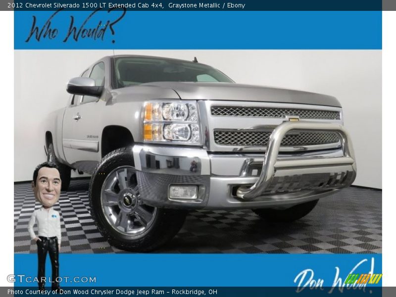 Graystone Metallic / Ebony 2012 Chevrolet Silverado 1500 LT Extended Cab 4x4