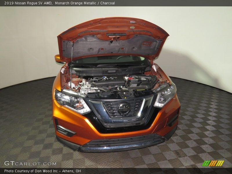Monarch Orange Metallic / Charcoal 2019 Nissan Rogue SV AWD