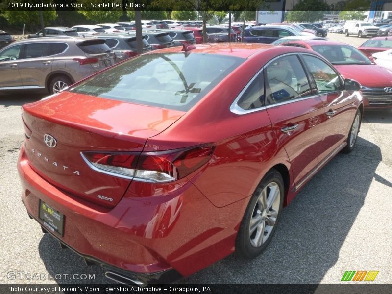 Scarlet Red / Black 2019 Hyundai Sonata Sport