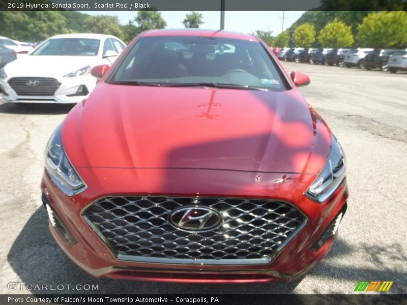 Scarlet Red / Black 2019 Hyundai Sonata Sport