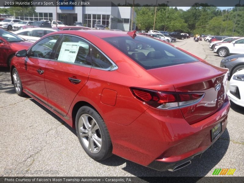 Scarlet Red / Black 2019 Hyundai Sonata Sport