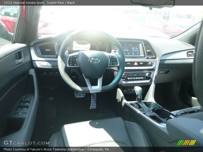 Scarlet Red / Black 2019 Hyundai Sonata Sport