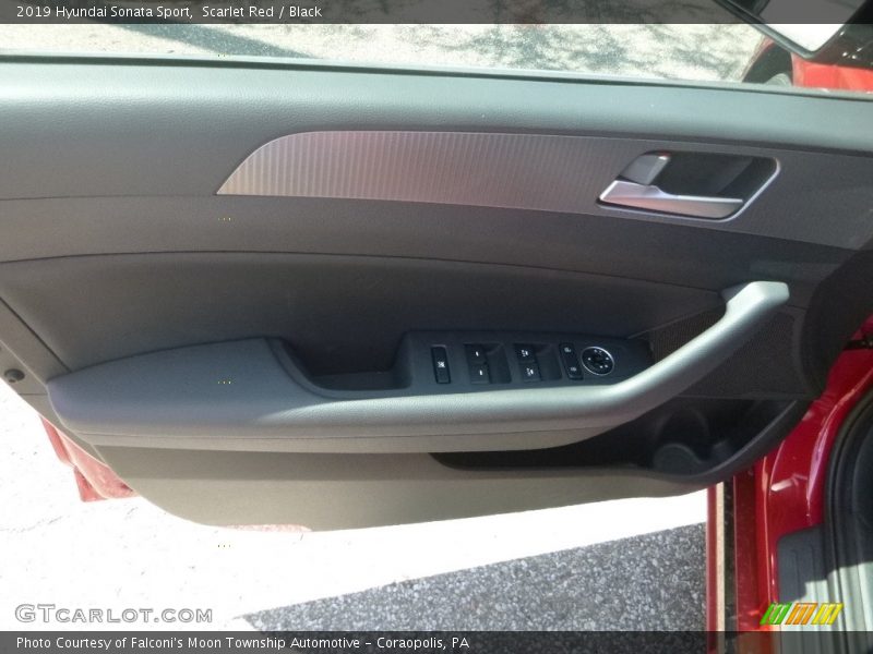 Scarlet Red / Black 2019 Hyundai Sonata Sport