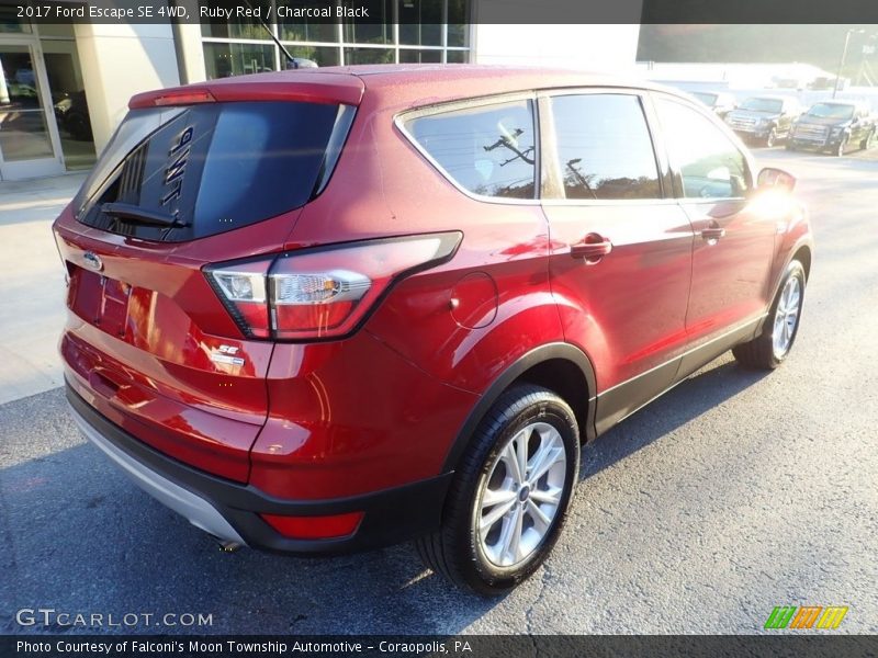 Ruby Red / Charcoal Black 2017 Ford Escape SE 4WD