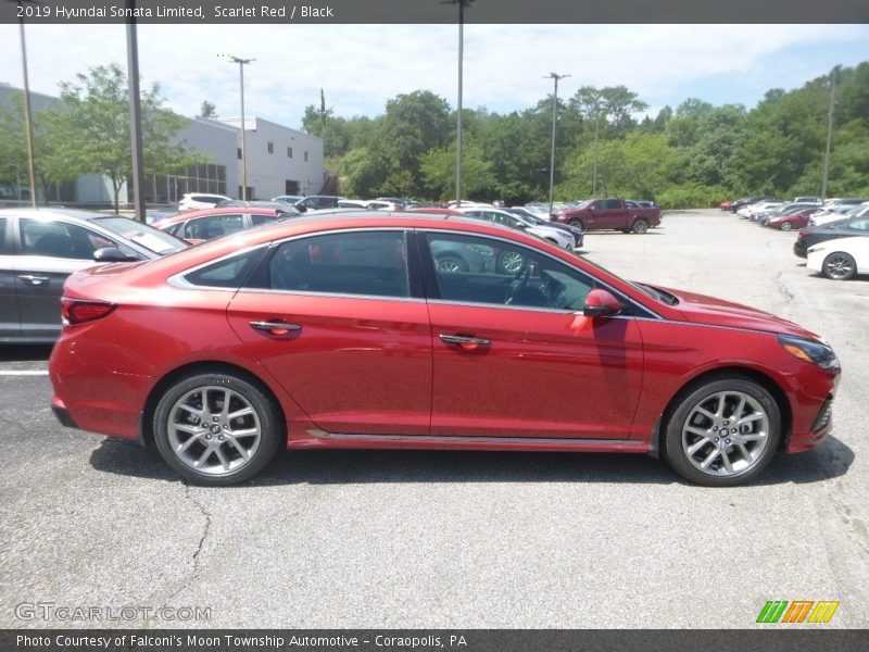 Scarlet Red / Black 2019 Hyundai Sonata Limited