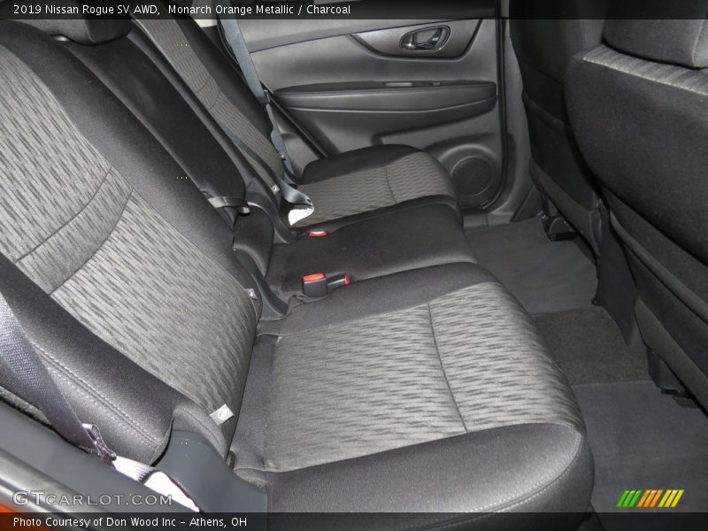 Monarch Orange Metallic / Charcoal 2019 Nissan Rogue SV AWD
