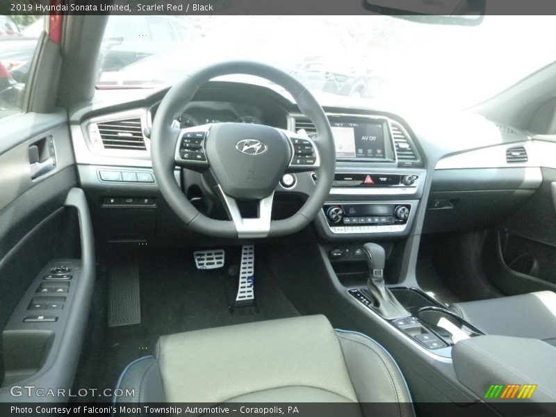 Scarlet Red / Black 2019 Hyundai Sonata Limited