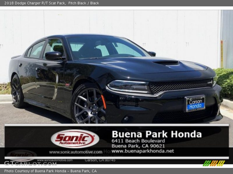 Pitch Black / Black 2018 Dodge Charger R/T Scat Pack