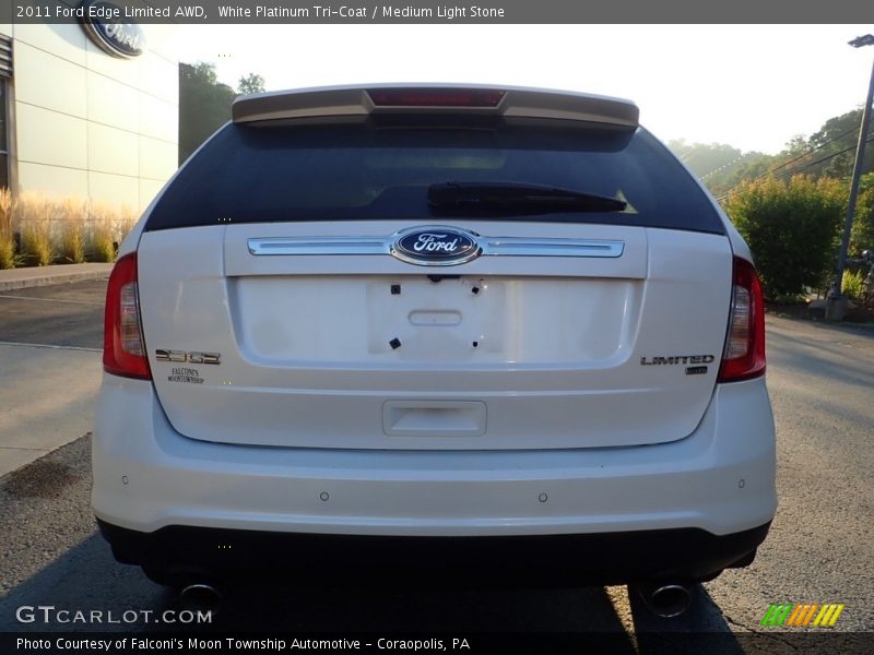 White Platinum Tri-Coat / Medium Light Stone 2011 Ford Edge Limited AWD