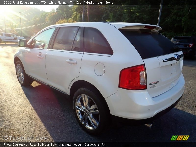White Platinum Tri-Coat / Medium Light Stone 2011 Ford Edge Limited AWD