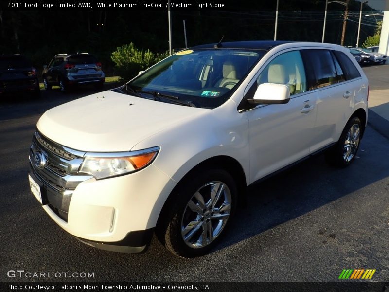 White Platinum Tri-Coat / Medium Light Stone 2011 Ford Edge Limited AWD