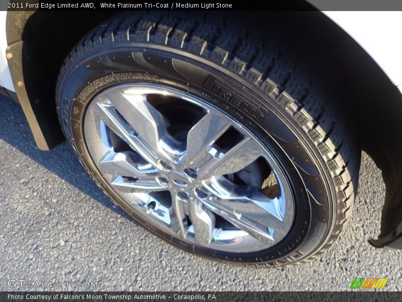 White Platinum Tri-Coat / Medium Light Stone 2011 Ford Edge Limited AWD