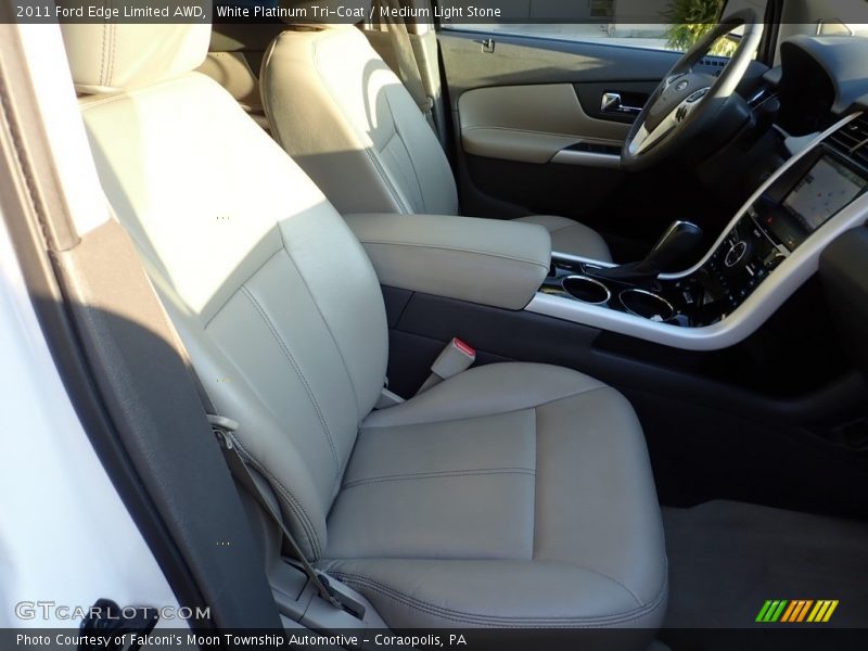 White Platinum Tri-Coat / Medium Light Stone 2011 Ford Edge Limited AWD