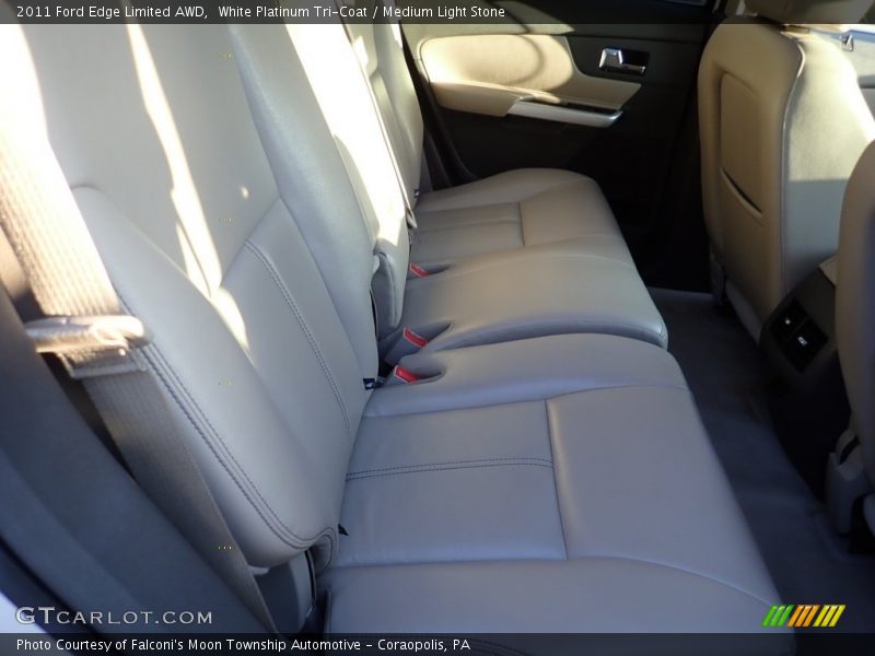 White Platinum Tri-Coat / Medium Light Stone 2011 Ford Edge Limited AWD