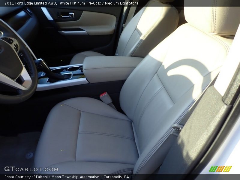 White Platinum Tri-Coat / Medium Light Stone 2011 Ford Edge Limited AWD