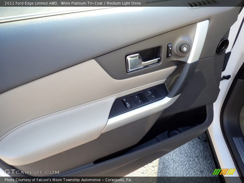 White Platinum Tri-Coat / Medium Light Stone 2011 Ford Edge Limited AWD