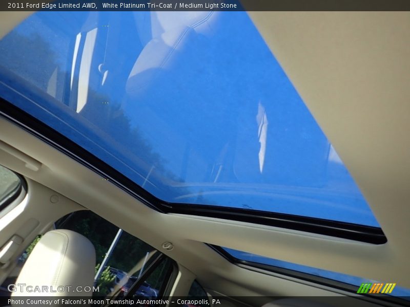 White Platinum Tri-Coat / Medium Light Stone 2011 Ford Edge Limited AWD