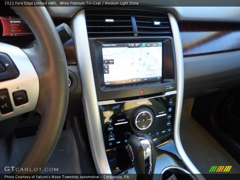 White Platinum Tri-Coat / Medium Light Stone 2011 Ford Edge Limited AWD