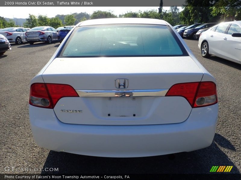 Taffeta White / Black 2009 Honda Civic EX Sedan