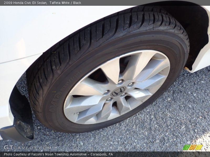 Taffeta White / Black 2009 Honda Civic EX Sedan