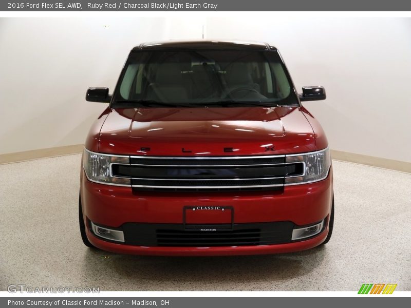 Ruby Red / Charcoal Black/Light Earth Gray 2016 Ford Flex SEL AWD
