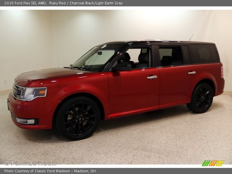 Ruby Red / Charcoal Black/Light Earth Gray 2016 Ford Flex SEL AWD