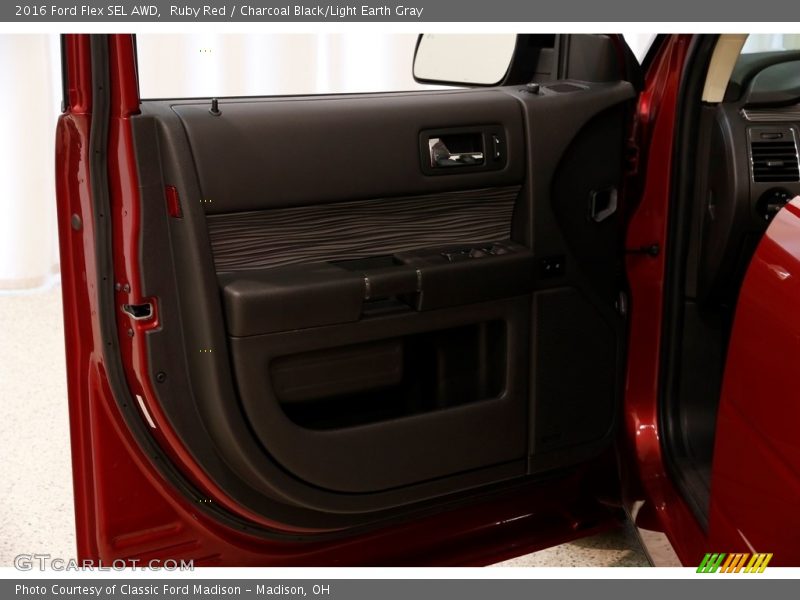 Ruby Red / Charcoal Black/Light Earth Gray 2016 Ford Flex SEL AWD