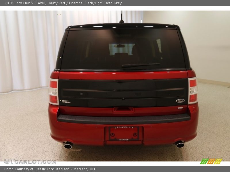 Ruby Red / Charcoal Black/Light Earth Gray 2016 Ford Flex SEL AWD