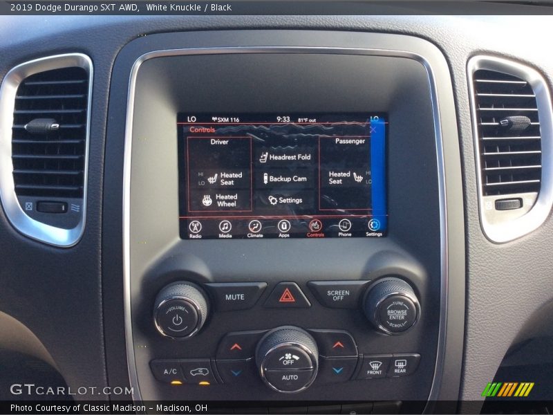 White Knuckle / Black 2019 Dodge Durango SXT AWD