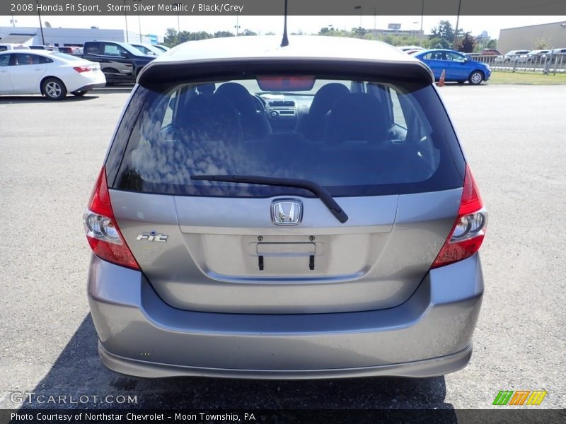 Storm Silver Metallic / Black/Grey 2008 Honda Fit Sport