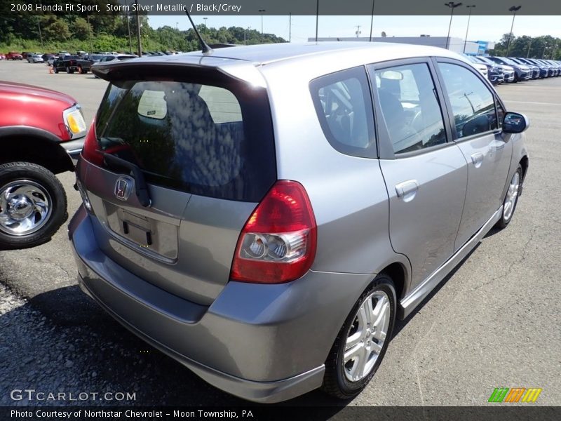 Storm Silver Metallic / Black/Grey 2008 Honda Fit Sport