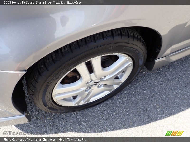 Storm Silver Metallic / Black/Grey 2008 Honda Fit Sport