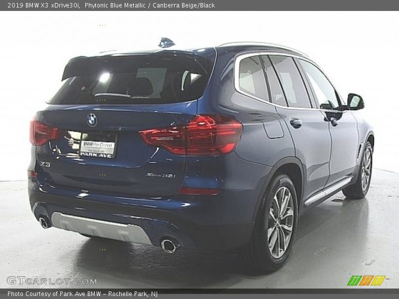Phytonic Blue Metallic / Canberra Beige/Black 2019 BMW X3 xDrive30i