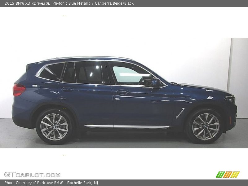 Phytonic Blue Metallic / Canberra Beige/Black 2019 BMW X3 xDrive30i