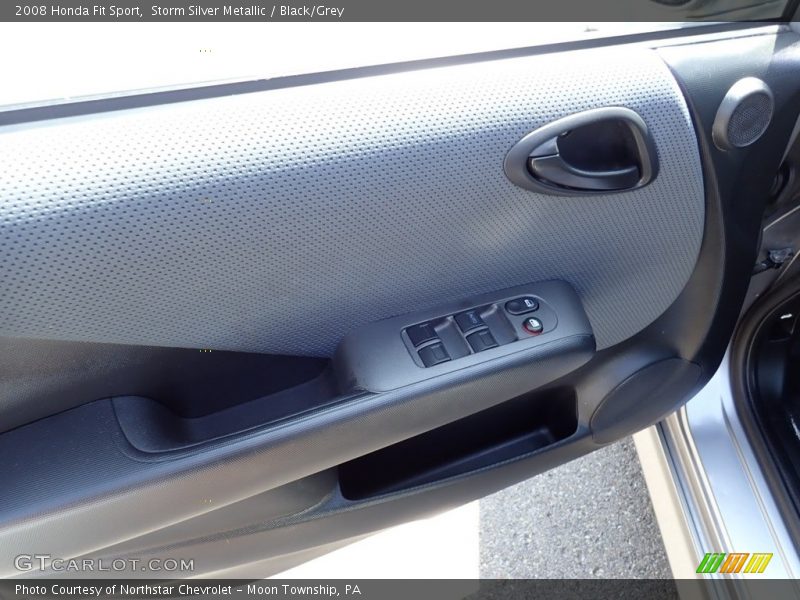 Storm Silver Metallic / Black/Grey 2008 Honda Fit Sport