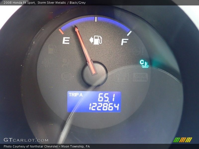 Storm Silver Metallic / Black/Grey 2008 Honda Fit Sport