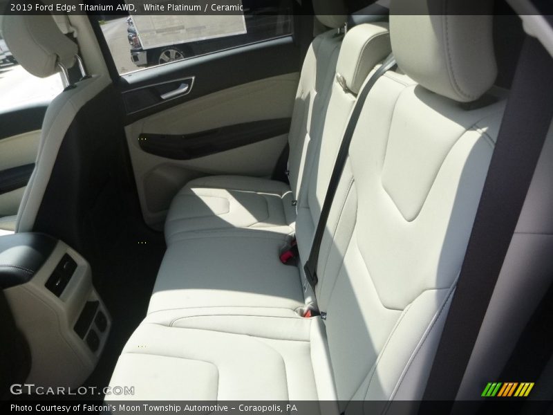 White Platinum / Ceramic 2019 Ford Edge Titanium AWD