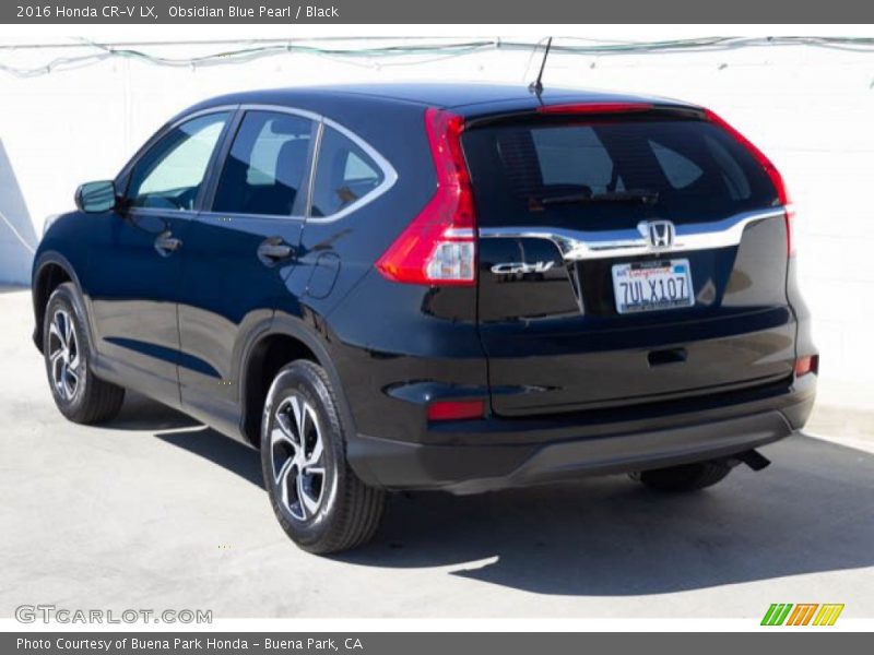 Obsidian Blue Pearl / Black 2016 Honda CR-V LX