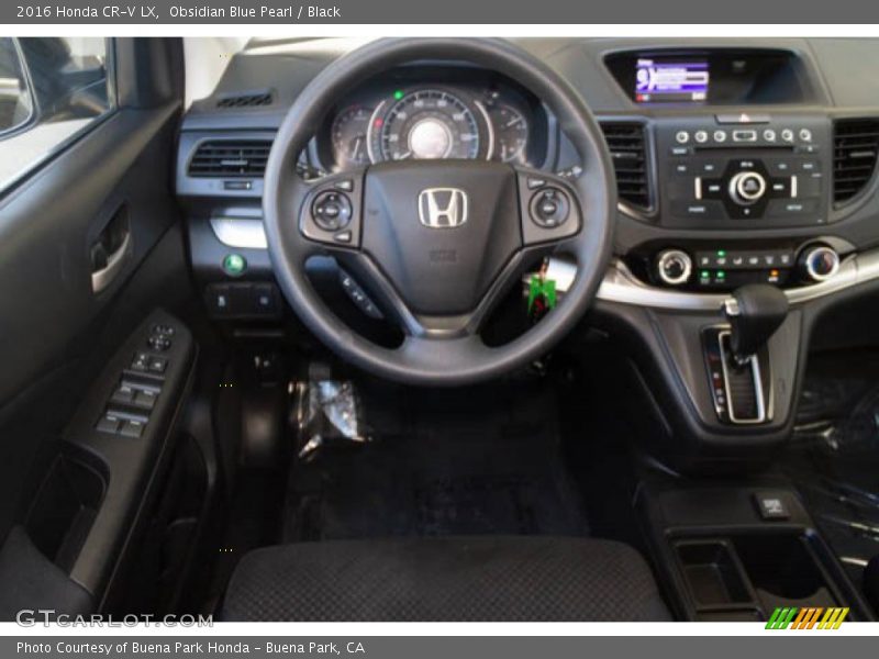 Obsidian Blue Pearl / Black 2016 Honda CR-V LX