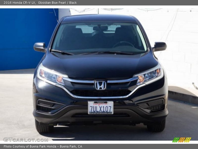 Obsidian Blue Pearl / Black 2016 Honda CR-V LX